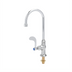 Thumbnail image #1 for Single Pantry Deck-Mount Swivel/Rigid Gooseneck Faucet with Wrist Action Handle
