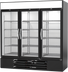 Thumbnail image #1 for Beverage-Air MarketMax 3-Section Reach-In Glass Door Refrigerated Merchandiser, 70.19 Cu. Ft., Black, Bottom-Mounted