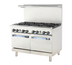 Thumbnail image #1 for Turbo Air Radiance 48-Inch Commercial Gas Range with 8 Open Burners and 2 Standard Ovens