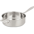 Thumbnail image #1 for Vollrath Intrigue® 47746 6-Quart 18-8 Stainless Steel Induction-Ready Sauté Pan with Helper Handle, Without Cover