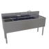 Thumbnail image #1 for Glastender Four-Compartment Stainless Steel Underbar Sink Unit with Right Drainboard, 60 Inch Wide