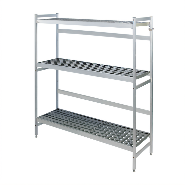 Product image #1 for Fermod 3-Shelf Aluminum Keg Rack with 6-Keg Capacity