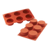 Thumbnail image #1 for Silikomart Siliconflex 6-Cavity Cylinder Silicone Baking Mold, 4-1/2 oz Each