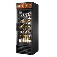 True One-Section Self-Contained Bottom-Mount Glass Door Wine Merchandiser Refrigerator
