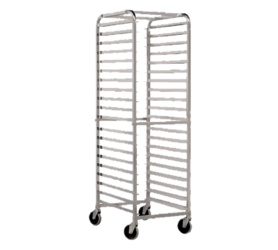 Product image #1 for John Boos Mobile Front-Load Aluminum Bun Pan Rack, 20-Pan Capacity, 26"W x 20-1/2"D x 70"H
