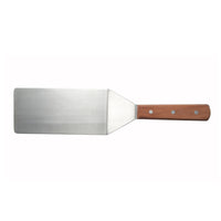 Winco 8-Inch x 4-Inch Stainless Steel Turner with Wood Handle