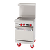 Thumbnail image #1 for American Range Green Flame 24-Inch Commercial Gas Range with 24-Inch Manual Griddle and Space Saver Oven