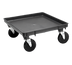 Thumbnail image #1 for Rack-Master 21 x 21 Inch Recycled Black Rack Dolly Base with 5-Inch Casters, No Handle