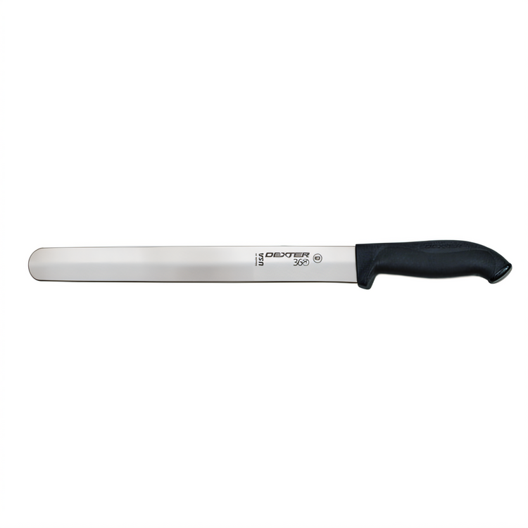 Product image #1 for Dexter 360 12-Inch Stamped Slicer Knife with Black Polypropylene/Santoprene Handle