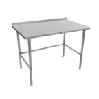 Thumbnail image #1 for John Boos Stallion ST4R1.5-36108SBK 108-Inch Stainless Steel Work Table, 14-Gauge 300-Series Top, Open Base, 1-1/2-Inch Rear Up-Turn