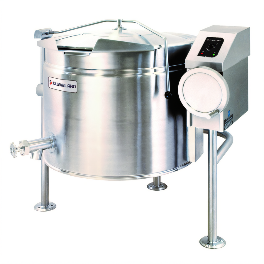 Product image #1 for Cleveland Range Short Series 40-Gallon Electric Manual Tilting Steam-Jacketed Kettle