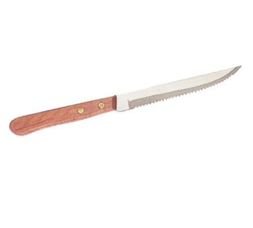 Product image #1 for Crestware Stamped Pointed Wood Handle Steak Knife, 4-3/4 Inch Blade, 8-1/2 Inch Overall Length