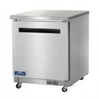 Thumbnail image #1 for Arctic Air AUC27R 28-Inch One-Section Undercounter Worktop Refrigerator, 5.4 Cu. Ft., Stainless Steel, Rear-Mounted Self-Contained