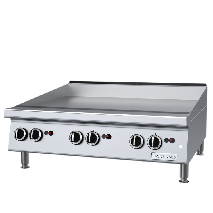 Product image #1 for Garland GTGG36-GT36M 36-Inch Heavy-Duty Countertop Gas Griddle with Thermostatic Controls, Smooth Steel Plate, and 84,000 BTU