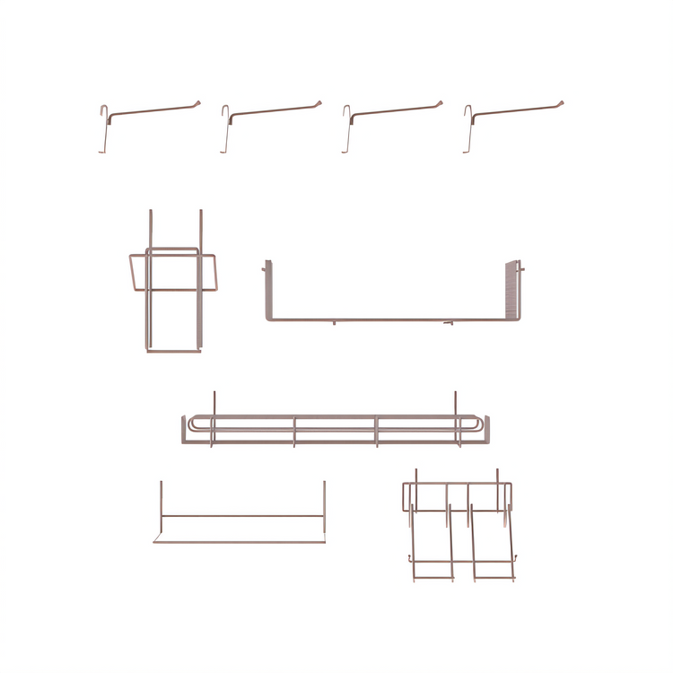 Product image #1 for Metro SmartWall Accessory Kit for Pizza Prep, Metroseal Gray Finish