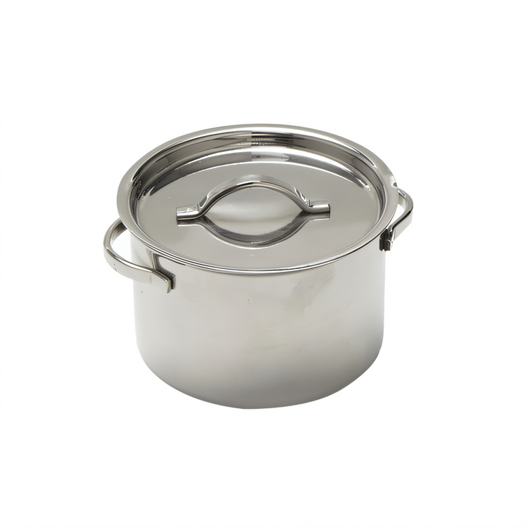 Product image #1 for American Metalcraft 8 oz Round Stainless Steel Mini Pot with Lid