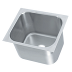 Thumbnail image #1 for Vollrath 16141-1 Weld-In/Undermount Single-Compartment Stainless Steel Sink, 19 x 16 x 14 Inches, 18-Gauge
