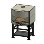 Thumbnail image #1 for Marra Forni MS42-31G Square Gas-Fired Brick Pizza Oven with Stand, 42 x 31-Inch Deck, Programmable Touchscreen