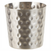 Thumbnail image #1 for Hammered Stainless Steel French Fry Scoop Cup, 3-1/4 Inch Diameter x 3-1/2 Inch High, Satin Finish