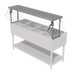 Thumbnail image #1 for Advance Tabco Sleek Shield Single-Sided Self-Service Food Shield for 3-Well Hot or Cold Food Tables