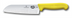 Thumbnail image #1 for Victorinox Fibrox® HACCP 7-Inch Stamped Santoku Knife with Granton Edge, Yellow Fibrox® Pro Handle