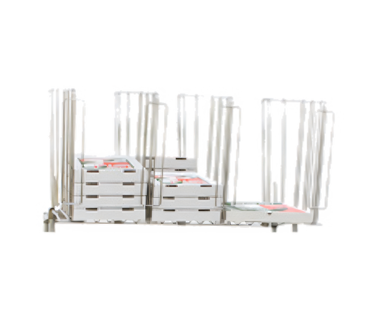 Product image #1 for Eagle Group 26-Inch High x 28-Inch Wide Pizza Box Divider for 14-Inch Shelving, Zinc Finish