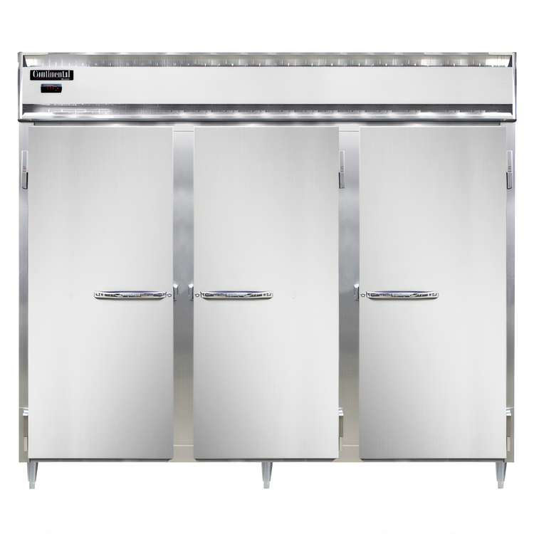 Product image #1 for Continental Refrigerator DL3WE-SS Designer Line Three-Section Extra Wide Heated Holding Cabinet