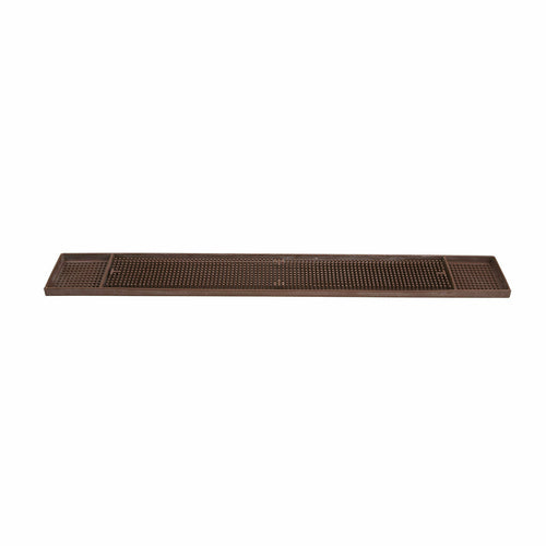 Product image #1 for Winco Brown Rubber Bar Mat, 27 x 3-1/4 Inches