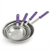Thumbnail image #1 for Wear-Ever 10-Inch 3004 Aluminum Alloy Fry Pan with Purple Allergen Handle