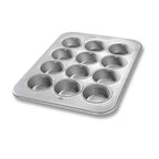 Thumbnail image #1 for Chicago Metallic Bakeware 43645 12-Cup Large Muffin Pan, Coated Aluminized Steel Case of 6