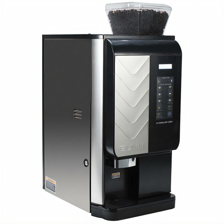 Product image #1 for BUNN Crescendo Bean-to-Cup Single Cup Coffee Brewer with Bean and Powder Hoppers