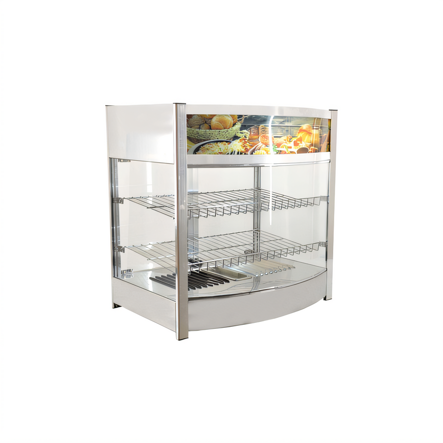 Product image #1 for Omcan Elite Series Countertop Heated Display Case, Full Service, 25.5-Inch, 107L
