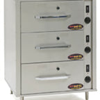 Thumbnail image #1 for Eagle Group RedHots DWW-3-240 Freestanding Stainless Steel Heated Warming Drawer, 3 Drawers, Individual Thermostatic Controls, 240V