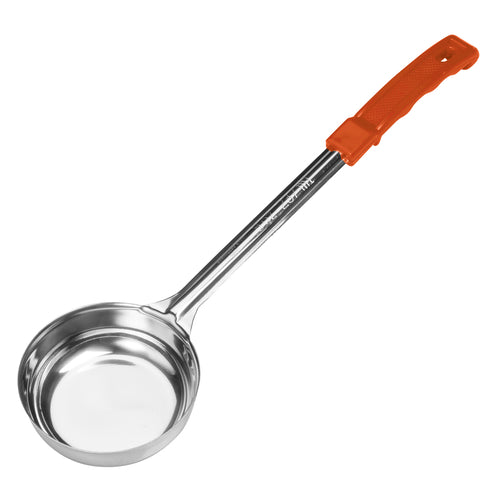Product image #1 for Winco Prime 8 oz Solid One-Piece Stainless Steel Orange Portion Control Serving Spoon