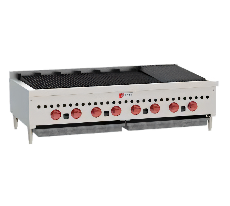Product image #1 for Wolf SCB47 46-3/4 Inch Countertop Gas Charbroiler with 8 Burners and Cast Iron Radiants