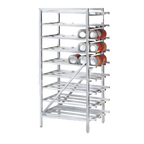 Thumbnail image #1 for Advance Tabco CR10-162 Stationary Aluminum Can Rack, Open Top, for #5 and #10 Cans, 162 #10/216 #5 Capacity
