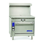 Thumbnail image #1 for Imperial (Middleby) Spec Series IHR-2FT-XB 36-Inch Heavy-Duty Gas French Top Range, Two 18-Inch Tops, Stainless Steel, Open Cabinet Base