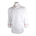 Thumbnail image #1 for Mercer Culinary Renaissance Men's Long Sleeve Scoop Neck Chef Jacket with Red Piping, White, 5X