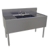 Thumbnail image #1 for Glastender Two-Compartment Stainless Steel Underbar Sink Unit with Left and Right Drainboards, 48 Inch x 24 Inch