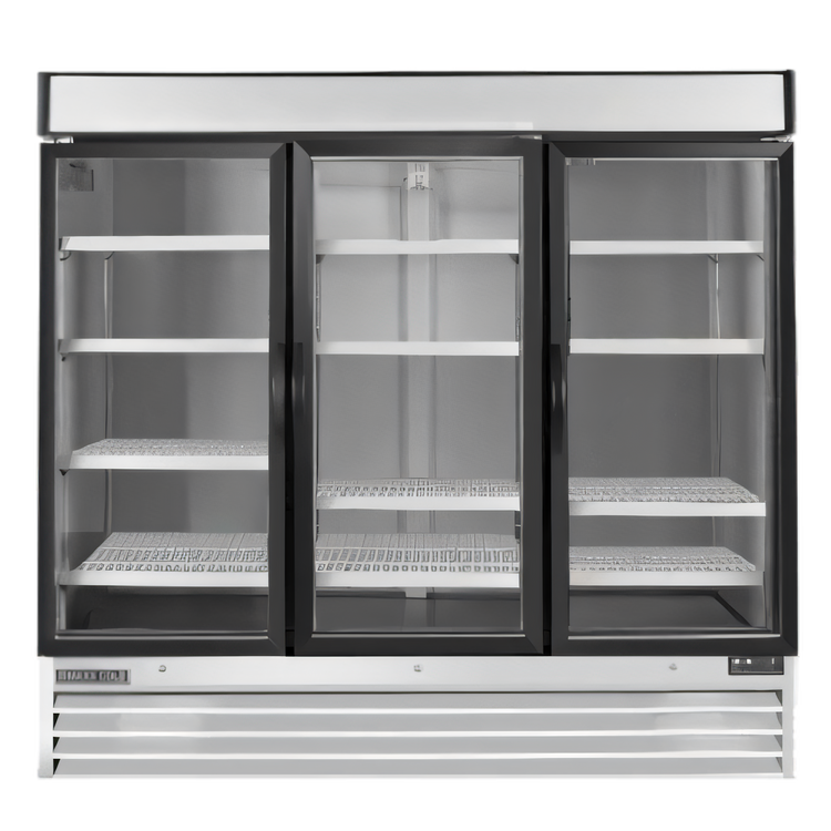 Product image #1 for Maxx Cold X-Series 3-Section Glass Door Freezer Merchandiser with Triple-Pane Self-Closing Doors, 72 Cu. Ft.