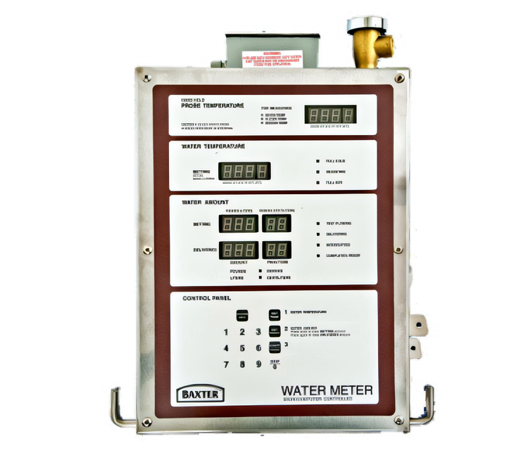 Product image #1 for Baxter WM600C Digital Stainless Steel Water Meter with Hose and Wall-Mount Bracket