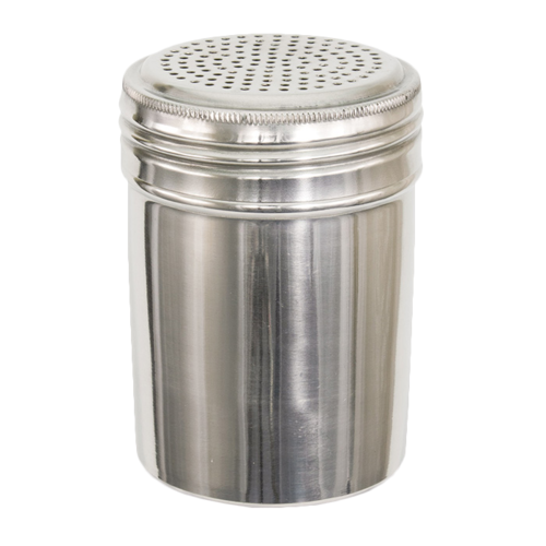 Product image #1 for Crestware 10 oz Stainless Steel Flour Dredge with Perforated Top