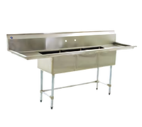 Eagle Group BlendPort® BPFE Series 1-Compartment Economy Stainless Steel Sink with Legs, 18 x 18 Inch Bowl