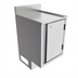 Thumbnail image #1 for BK Resources Call Series 18 x 21 Inch Flat Top Underbar Cabinet with Pedestal Base and Hinged Locking Door