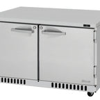Thumbnail image #1 for Turbo Air PRO PUR-48-FB-N Two-Section Undercounter Refrigerator, Front-Breathing, Solid Swing Doors, 11.1 Cu. Ft., Stainless Steel