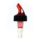 Thumbnail image #1 for Spill-Stop 789-28 Liquor Pourer, 2 oz, Plastic, Red Spout with Black Collar