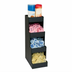Thumbnail image #1 for Dispense-Rite Vertical Countertop 4-Compartment Condiment Organizer, Black Polystyrene