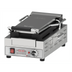 Thumbnail image #1 for Omcan Single Slim Countertop Panini Grill with Ribbed Cast Iron Plates, 14.7 x 7.8-Inch Surface, 120V