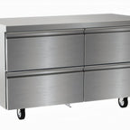 Thumbnail image #1 for Delfield D4560NP Two-Section 4-Drawer Worktop/Undercounter Freezer, 60 in. Wide, Stainless Steel, Self-Contained