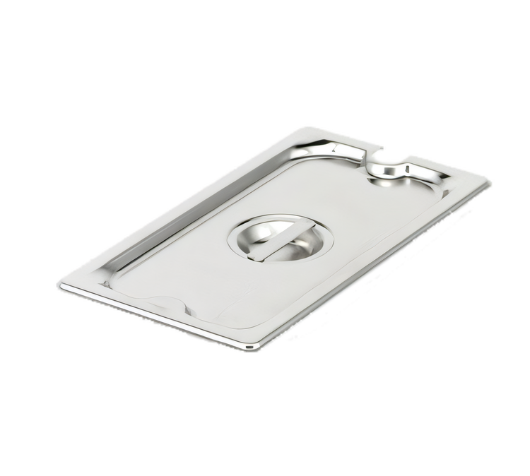 Product image #1 for Vollrath Super Pan 3 1/3 GN Flat Slotted Food Pan Cover, 22 Gauge Stainless Steel